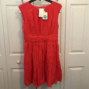 Boden Selina dress NWT us10 coral